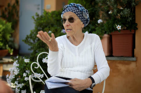 Former European Commissioner Emma Bonino talks with Reuters during an interview in Rome, Italy, July 20, 2017. REUTERS/Max Rossi