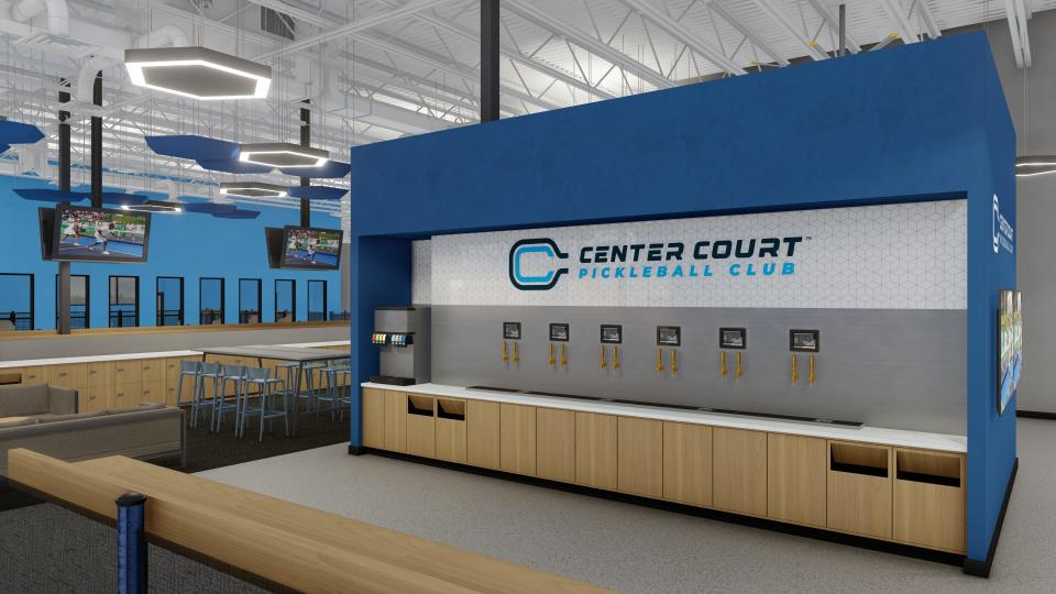 The facilities will have a "beverage wall" where members can pour themselves beer, wine, seltzers or cocktails.