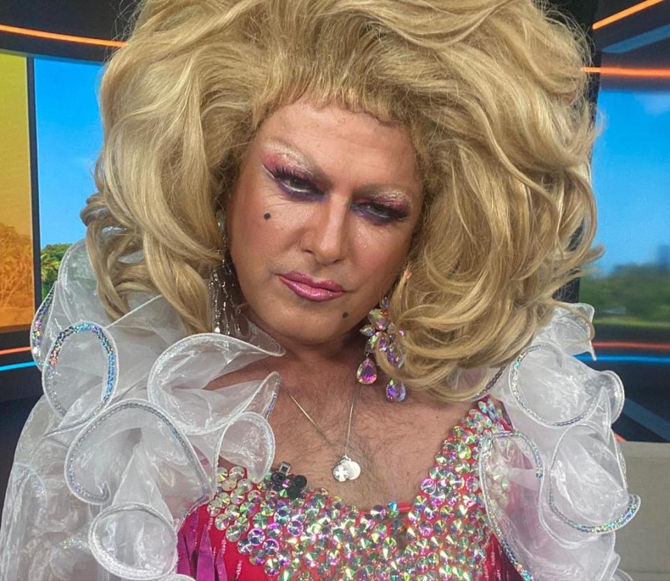 Karl Stefanovic in drag