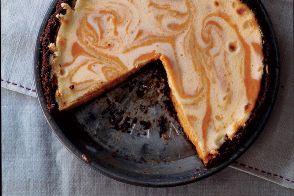 Pumpkin Ginger Cheesecake Pie