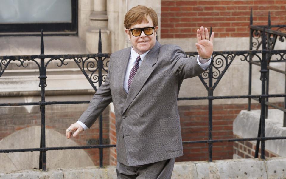 Sir Elton John outside court - Belinda Jiao/Getty Images