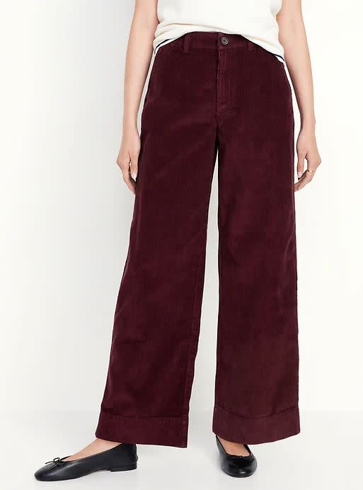 Old Navy High-Waisted Corduroy Wide-Leg Pants (Photo via Old Navy)