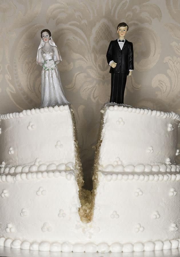 A groom divorced his new wife just two hours after the ceremony. Photo: Getty Images