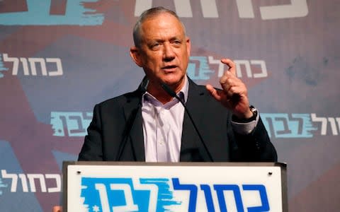 Some religious parties are alarmed that Benny Gantz, the head of the secular Blue & White, may become prime minister - Credit: JACK GUEZ/AFP/Getty Images