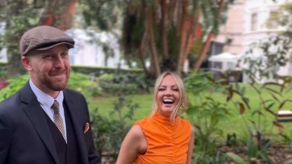 Supplied Editorial Guests arrive fo Kyle Sandilands and Tegan Kynaston's wedding, 29\n April, 2023. Picture: instagram - https://www.instagram.com/kiis1065/?igshid=YmMyMTA2M2Y%3D