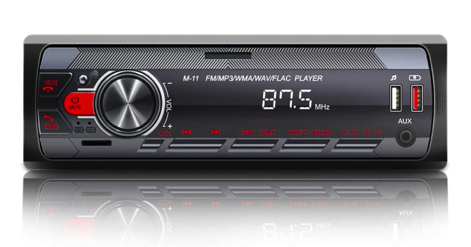 Radio con Bluetooth para coche. Foto: Amazon