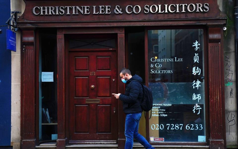 The offices of Christine Lee and Co in central London - Victoria Jones/PA Wire
