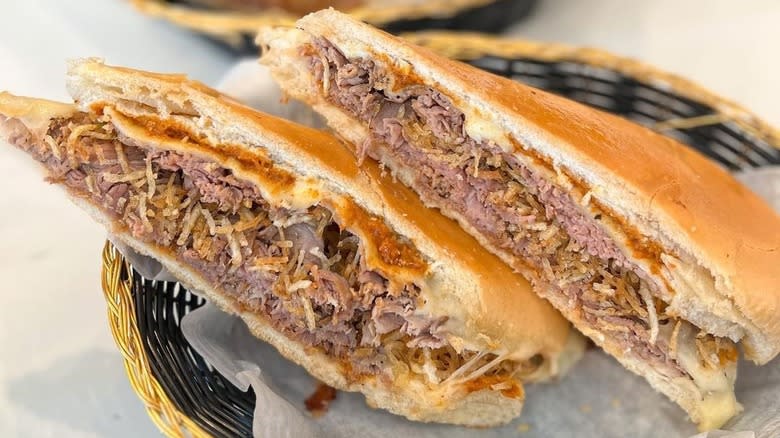 Pan con Bistec from Sanguich in Miami