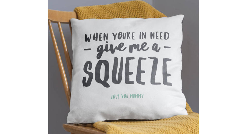 Give Me A Squeeze' Personalised Cushion (The Drifting Bear Co/Not On The High Street)