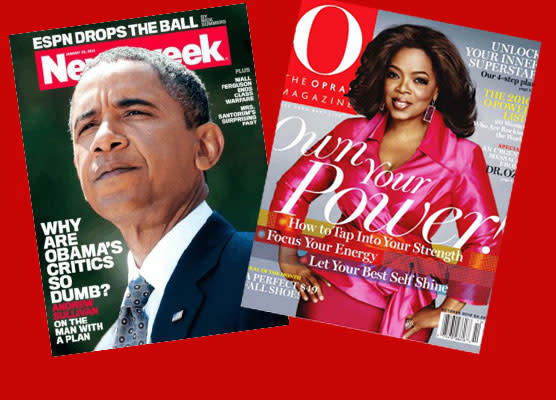 Tina Brown's Newsweek Big Winner, Oprah Big Loser in Magazine Ad-Page Race