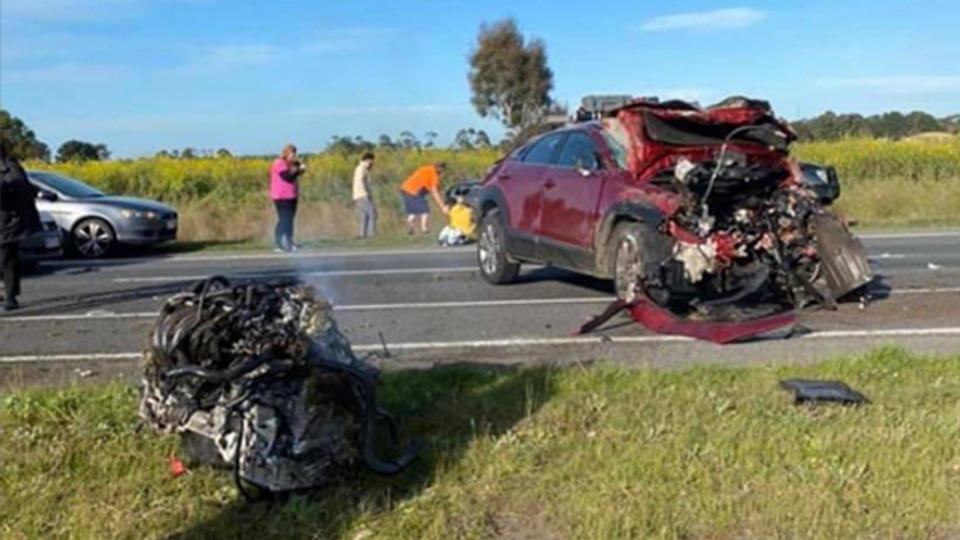 A car accident in Melbourne's south east