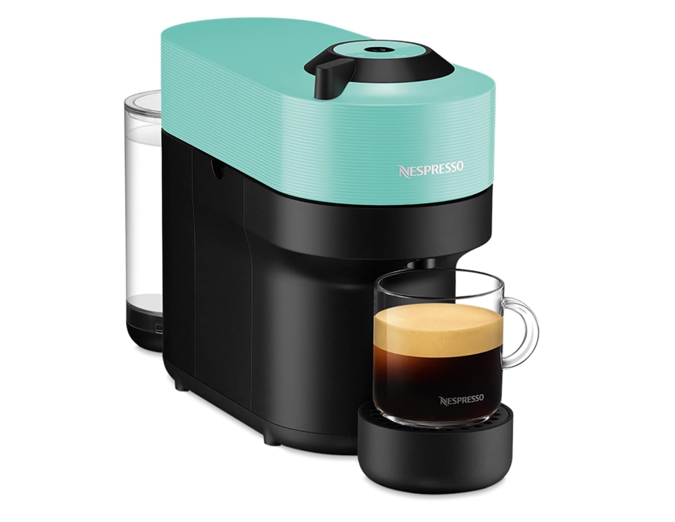 A photo of Nespresso Vertuo Pop Coffee Machine, Aqua. (PHOTO: Amazon Singapore)