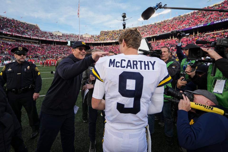 Ohio State travels to Ann Arbor to face quarterback J.J. McCarthy and the Michigan Wolverines on Nov. 25.
