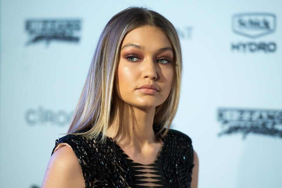 Gigi Hadid on a red carpet