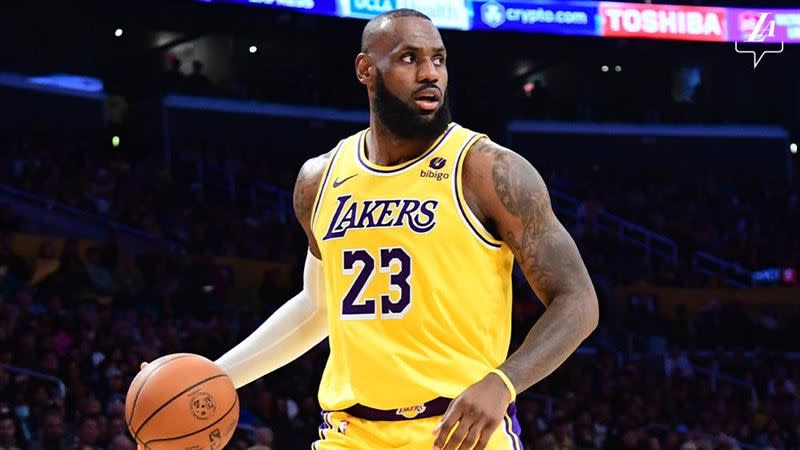 詹姆斯（LeBron James）代表美國參加巴黎奧運。（資料圖／翻攝自湖人官方X）