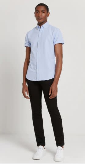 Good Cotton Oxford Shirt in Light blue