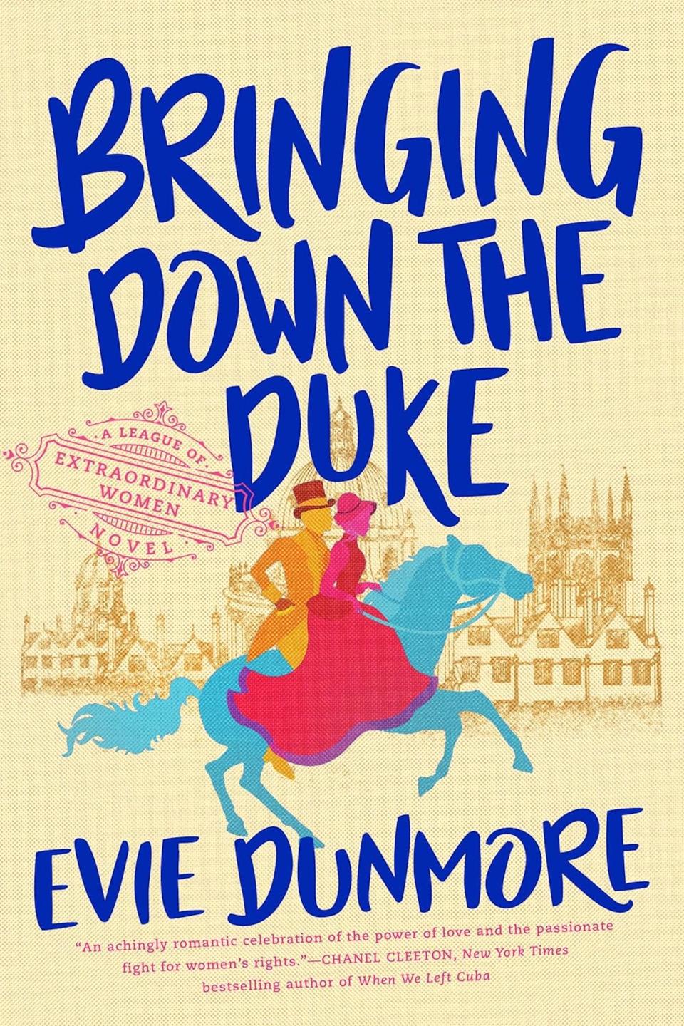 The cover of "Bringing Down the Duke" by Evie Dunmore.