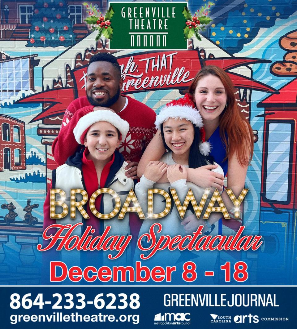 Broadway Holiday Spectacular, showing Dec 8 - 18, at Greenville Theatre