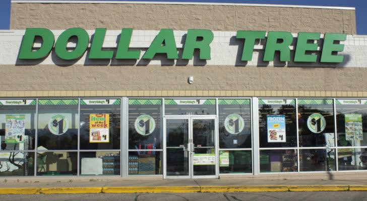 A Dollar Tree store (DLTR) during the day