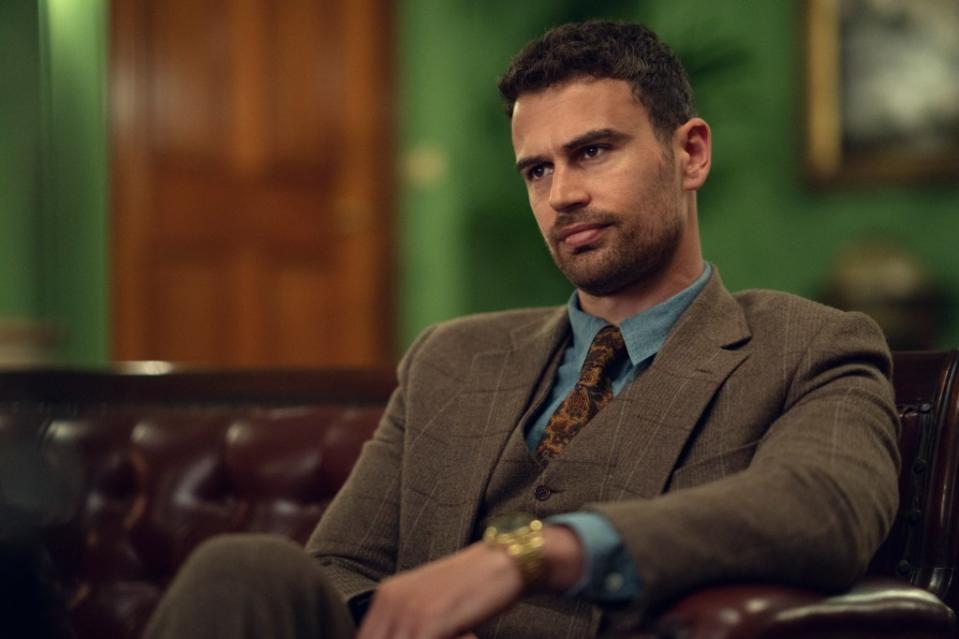 Theo James as Eddie in the new Netflix series “The Gentlemen.” Christopher Rafael/Netflix