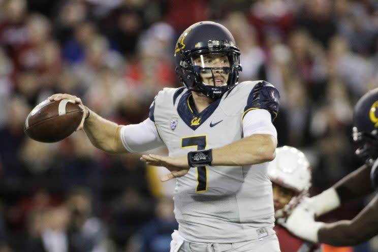 The Giants selected Davis Webb in the third round of the NFL draft. (AP)