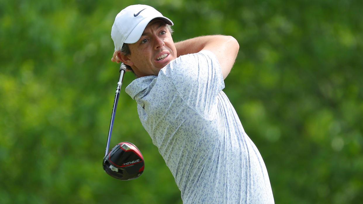  Rory McIlroy during the third round of the 2023 PGA Championship at Oak Hill 