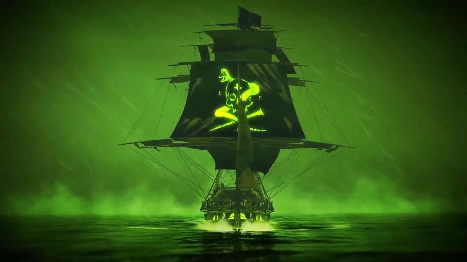 Skull and Bones ghost ship.