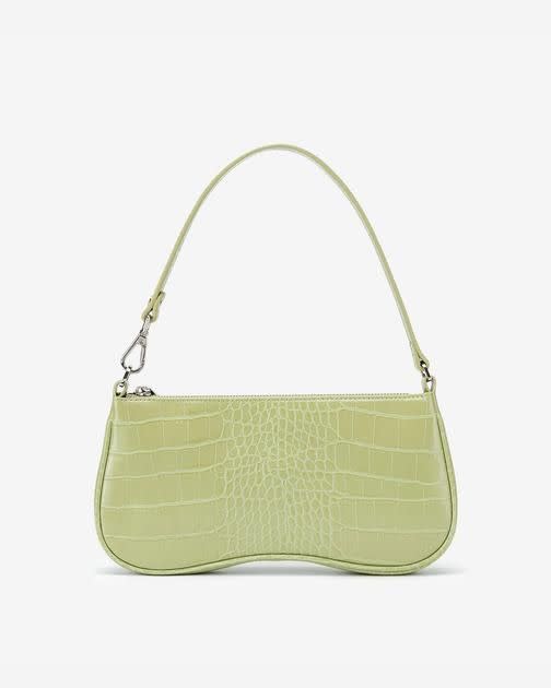 YIKOEE Small Nylon Shoulder Bags for Women Elegant Feminine Mini Handbags  with Zipper Closure