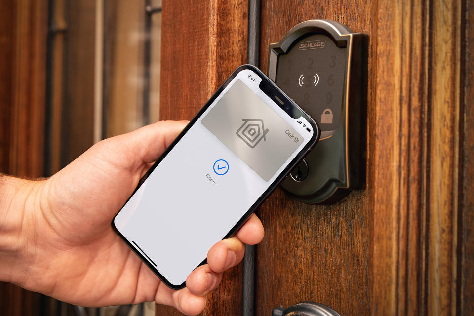 Schlage Smart WiFi Deadbolt opened with iPhone