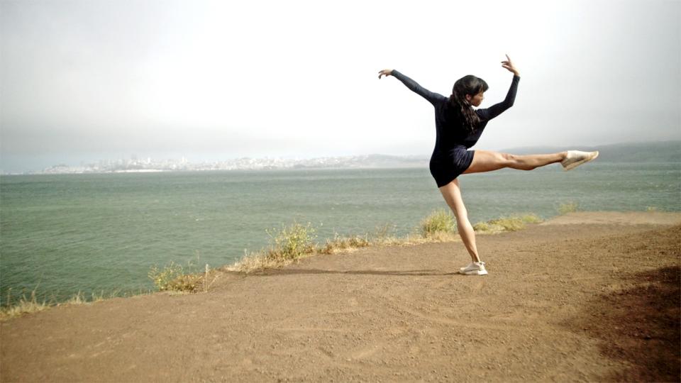 Frances Chung dances by the bay at Cavallo Point in Millepied's Dance of Dreams
