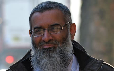 Anjem Choudary pictured on Sunday in London - Credit: Steve Finn