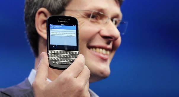 Thorsten Heins CEO blackberry Research in Motion Z10 smartphone