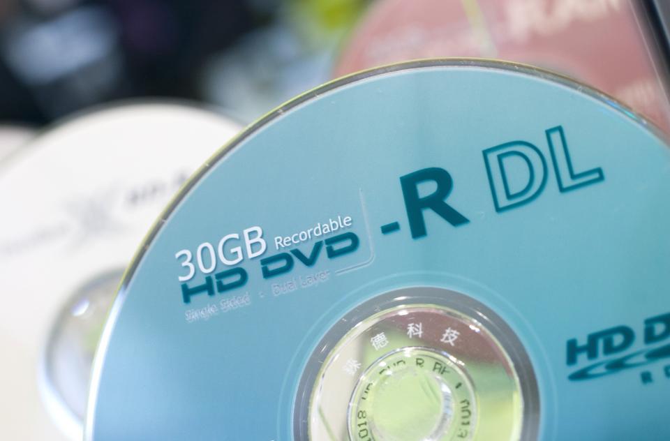 <p>Following a long and hotly contested format war with rival Blu-ray, Toshiba’s high-definition disc format was finally ditched in 2008 after the first players were launched just two years earlier. (Bernd Lauter / imageBROKER/REX/Shutterstock) </p>