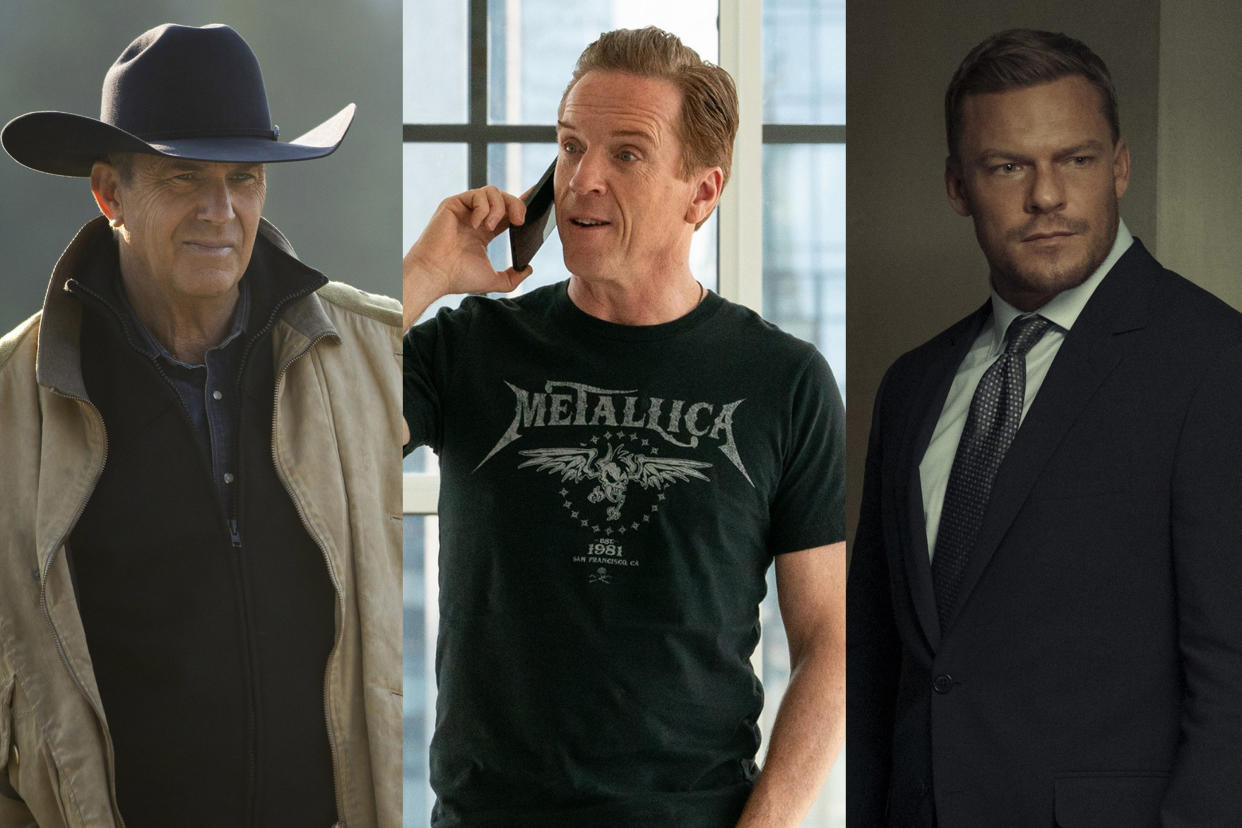 Kevin Costner in Yellowstone, Damien Lewis in Billions and Alan Ritchson in Reacher are quintessential Dad TV actors.