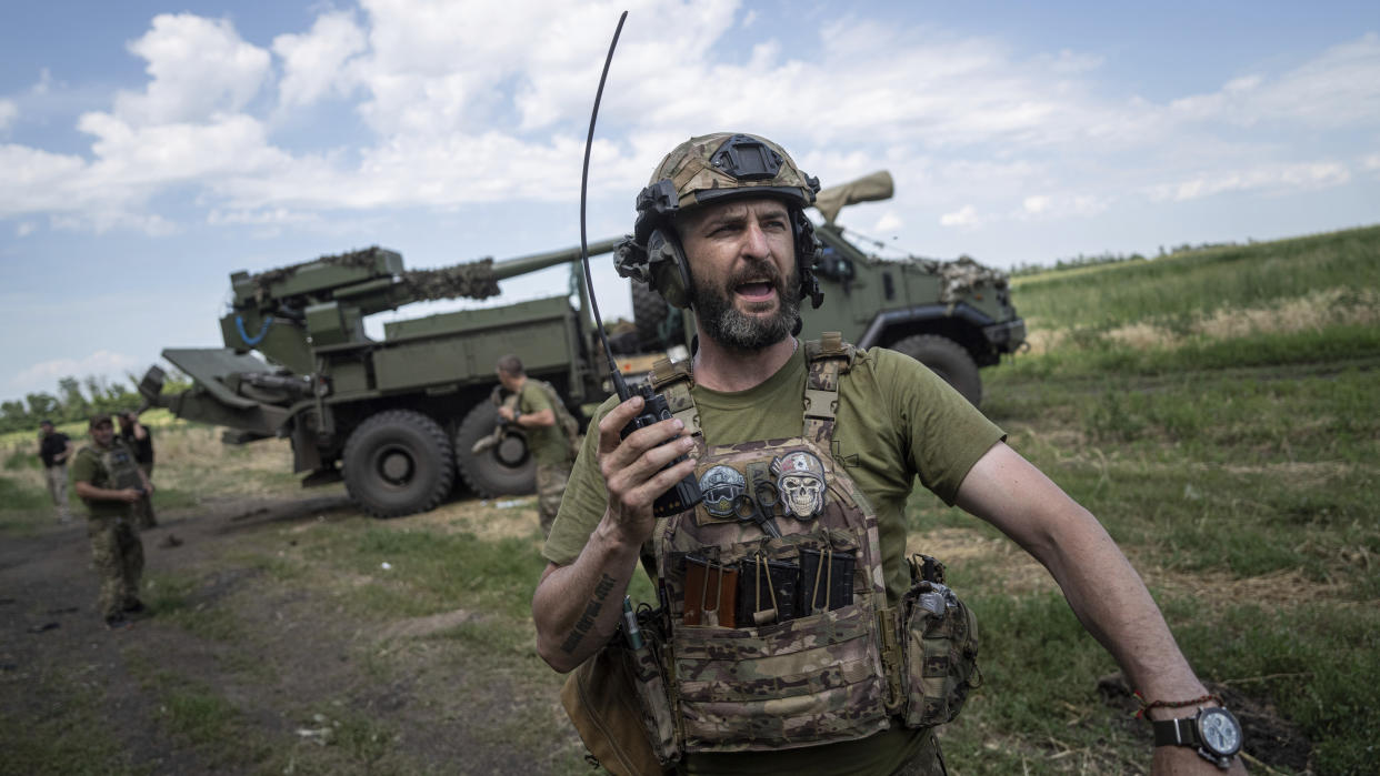 A Ukrainian serviceman 