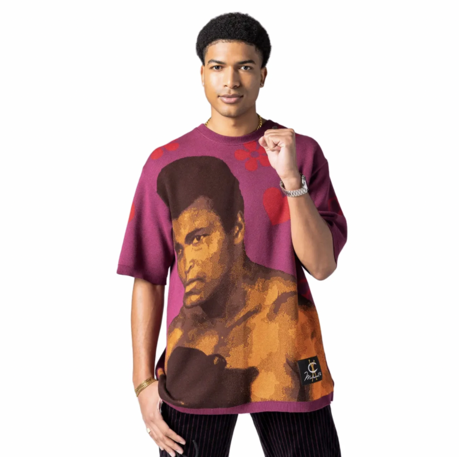 Muhammad Ali Plaited Jersey Tee By Don C