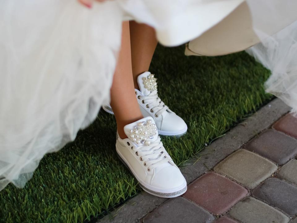 wedding dress sneakers