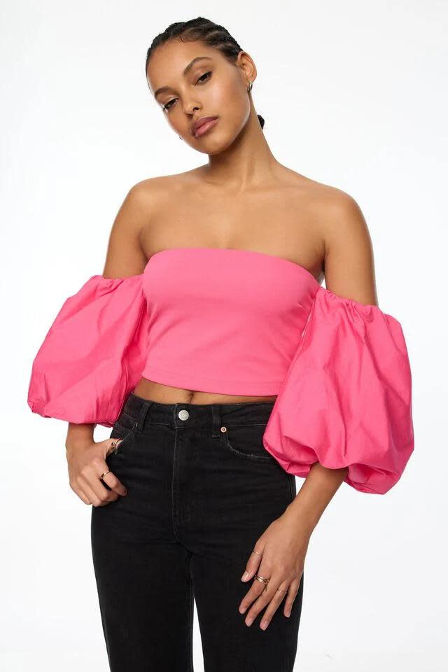 <p><a href="https://go.redirectingat.com?id=74968X1596630&url=https%3A%2F%2Fwww.dynamiteclothing.com%2Fus%2Fp%2Fmadison-off-shoulder-poplin-sleeve-top-%2F10008282566O.html&sref=https%3A%2F%2Fwww.seventeen.com%2Ffashion%2Fg40656779%2Fbarbiecore-barbie-pink-fashion-trend%2F" rel="nofollow noopener" target="_blank" data-ylk="slk:Shop Now;elm:context_link;itc:0;sec:content-canvas" class="link ">Shop Now</a></p><p>Madison Off Shoulder Poplin Sleeve Top</p><p>$25.00</p><p>dynamiteclothing.com</p>