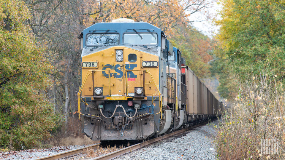 CSX is facing a class action lawsuit over last week's train derailment in Kentucky. (Photo: Jim Allen/FreightWaves)