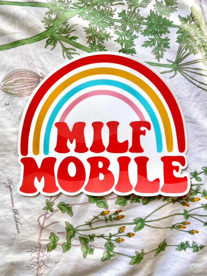 1) MILF Mobile Vinyl Bumper Sticker