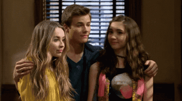 Maya, Lucas, and Riley in "Girl Meets World"