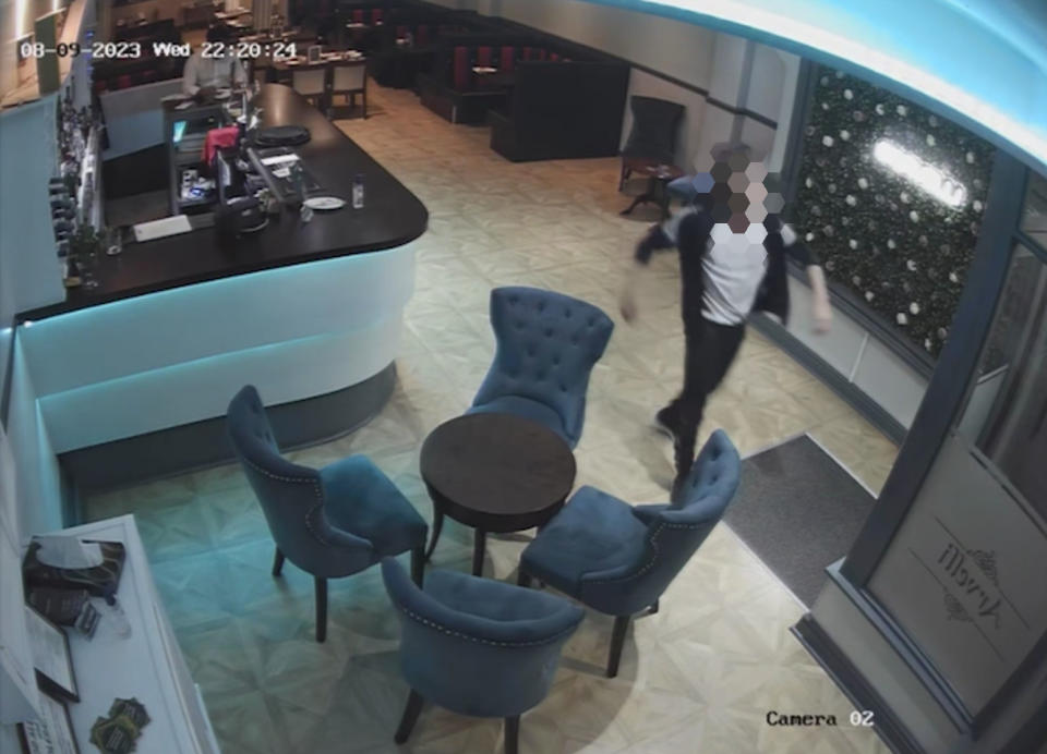 Man fled restaurant