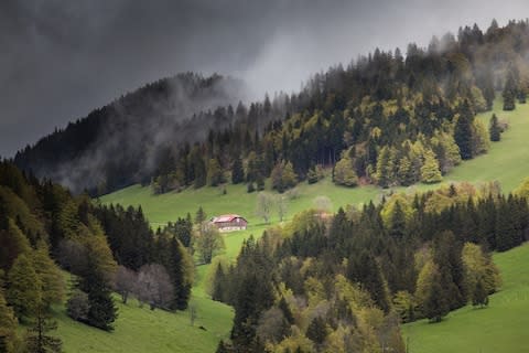 Stunning hilly terrain dominates this trek - Credit: Derry Brabbs