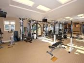 OK. Perhaps the most historically relevant room in the house, given recent history. It's really not a lot of workout equipment and, given Bonds' smaller stature in the years since he retired in 2007, that makes sense.