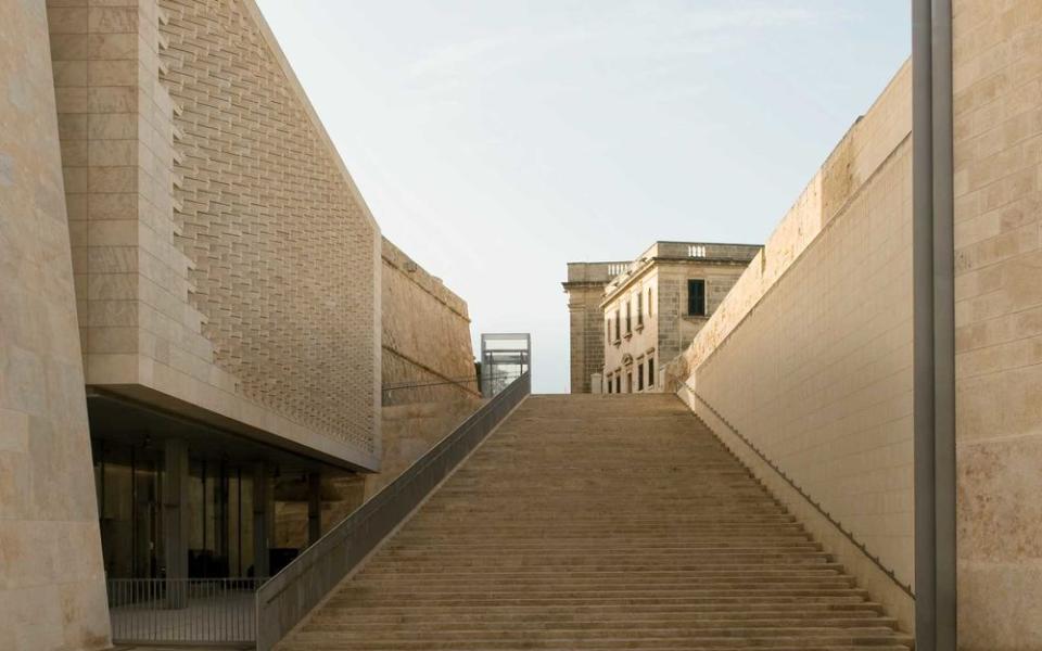 The city gate of Valletta, the capital of Malta, was redesigned by Renzo Piano.