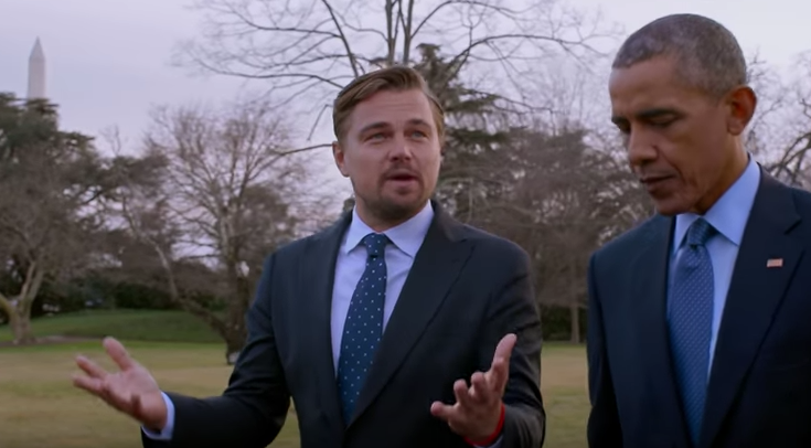 Leonardo DiCaprio and President Obama in 'Before the Flood'