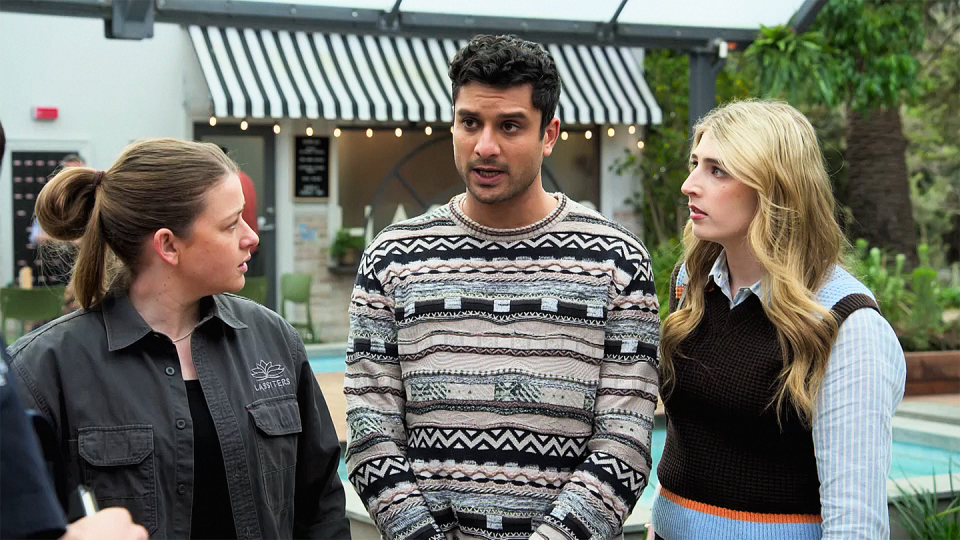 cara varga murphy, haz devkar and mackenzie hargreaves in neighbours