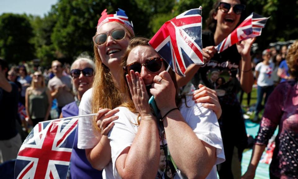 Crowds in Windsor.