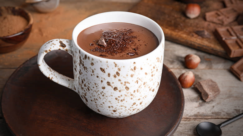 Mug of hot chocolate