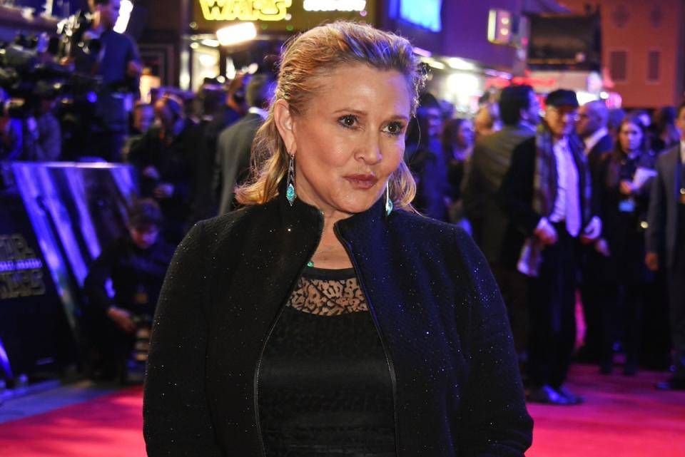 Carrie Fisher died aged 60 in 2016 (Dave Benett)